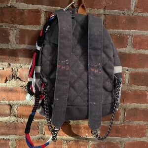 Chanel Graffiti Printed Canvas Medium Backpack